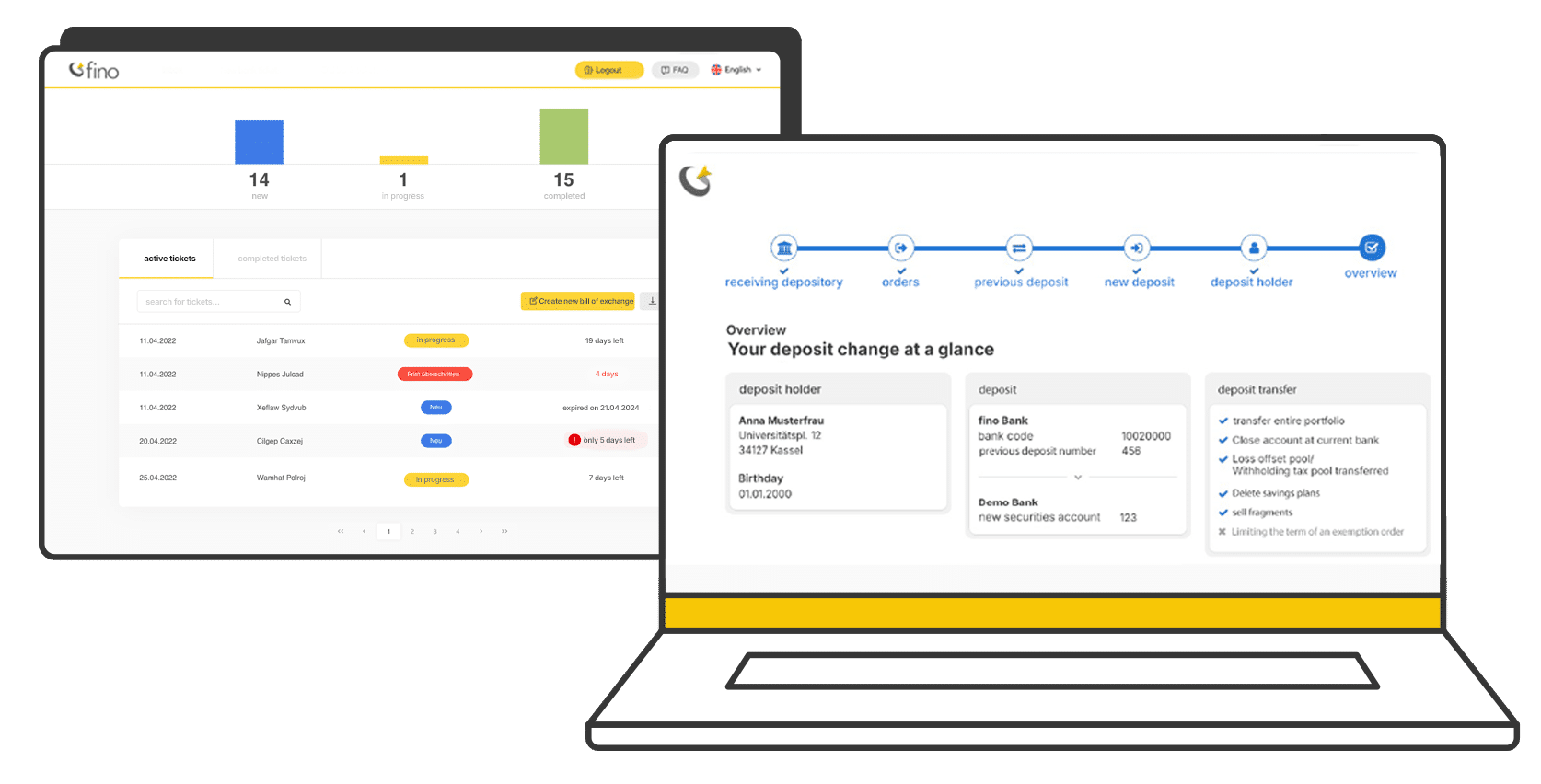 deposit change service