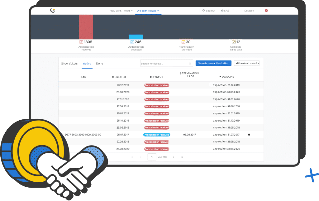 account switching assistance screenshot